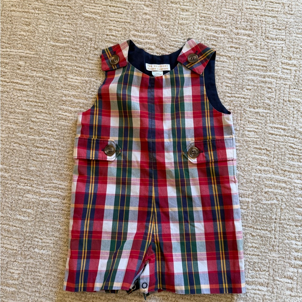 The Beaufort Bonnet Company Plaid Jack Keene Jon Jon 6-12 months